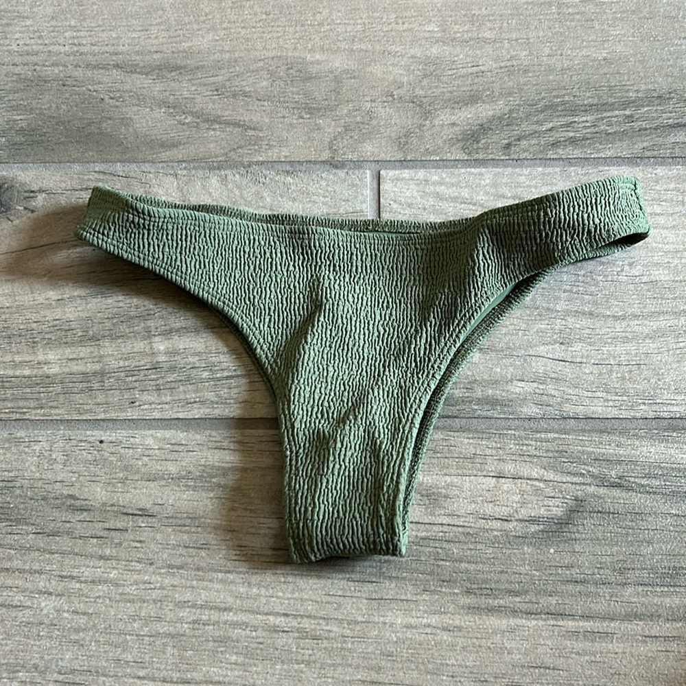 Wanderlust green bikini bottom